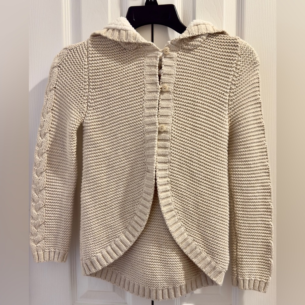 Artisan Ny Cream Knit Kids Cardigan